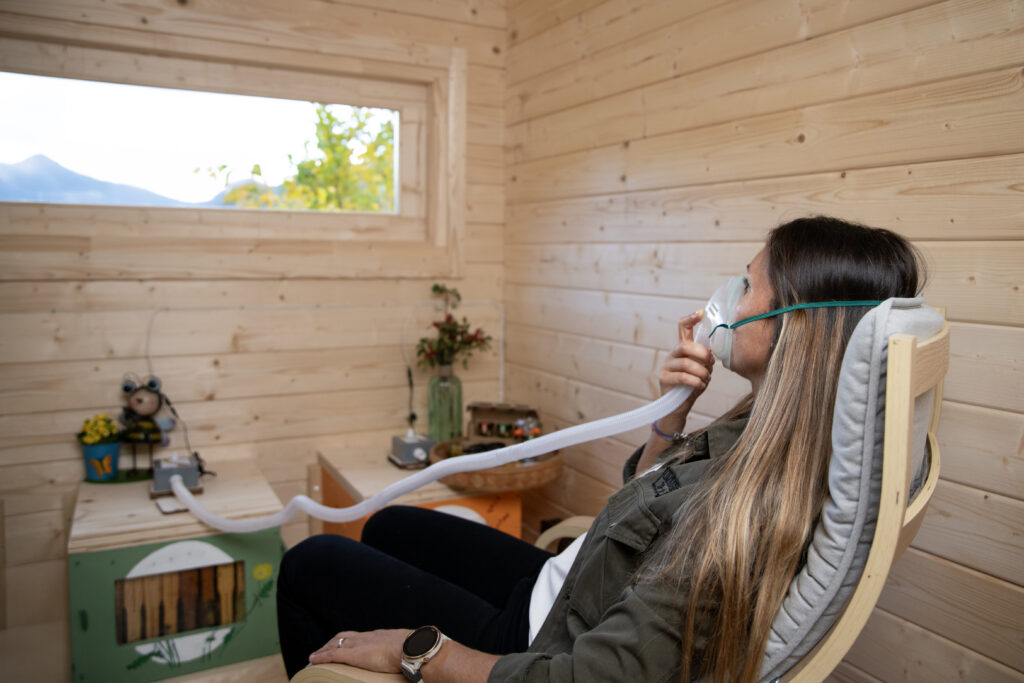 Inhalació d'aire abelles